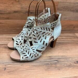 Spring Step L'Artiste Amora Women's Size 6.5-7 Leather Hand-Painted Sandals